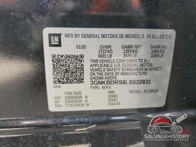 3GNKBDRS8LS632831 2020 CHEVROLET BLAZER photo no. 14