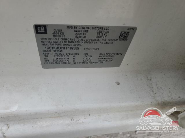 1GC1KUE81FF102885 2015 CHEVROLET ALL Models photo no. 12