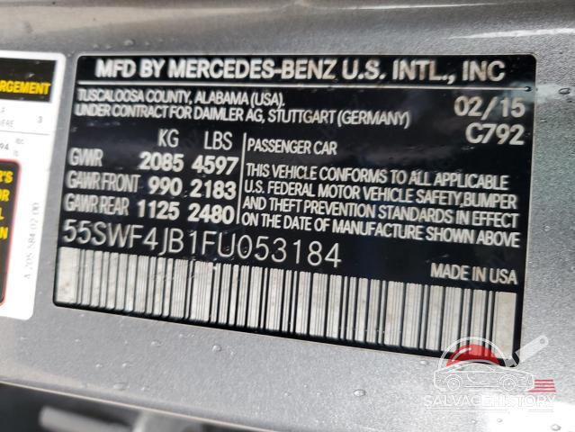 55SWF4JB1FU053184 2015 MERCEDES-BENZ C-CLASS photo no. 12