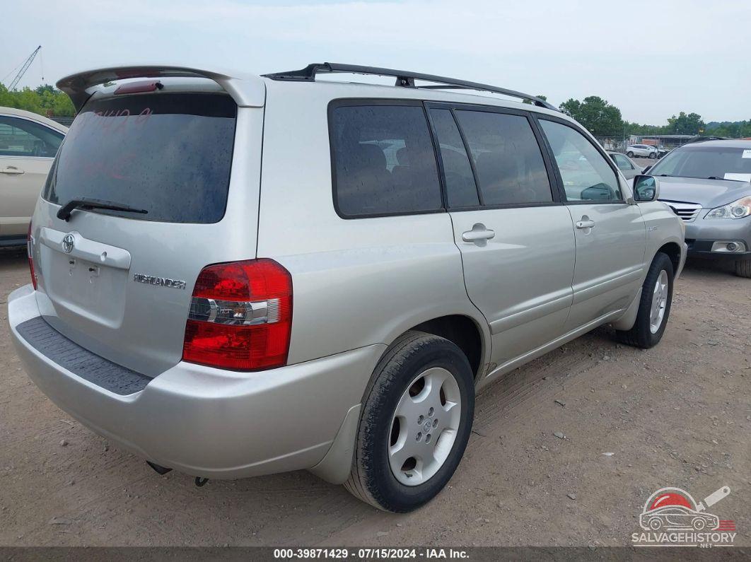 JTEDP21A360106074 2006 TOYOTA HIGHLANDER photo no. 4