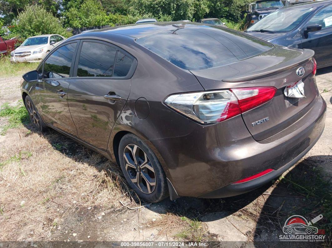 KNAFX4A61F5321053 2015 KIA FORTE photo no. 3