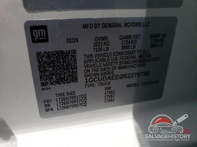 1GCUDAED2RZ275756 2024 CHEVROLET ALL Models photo no. 12