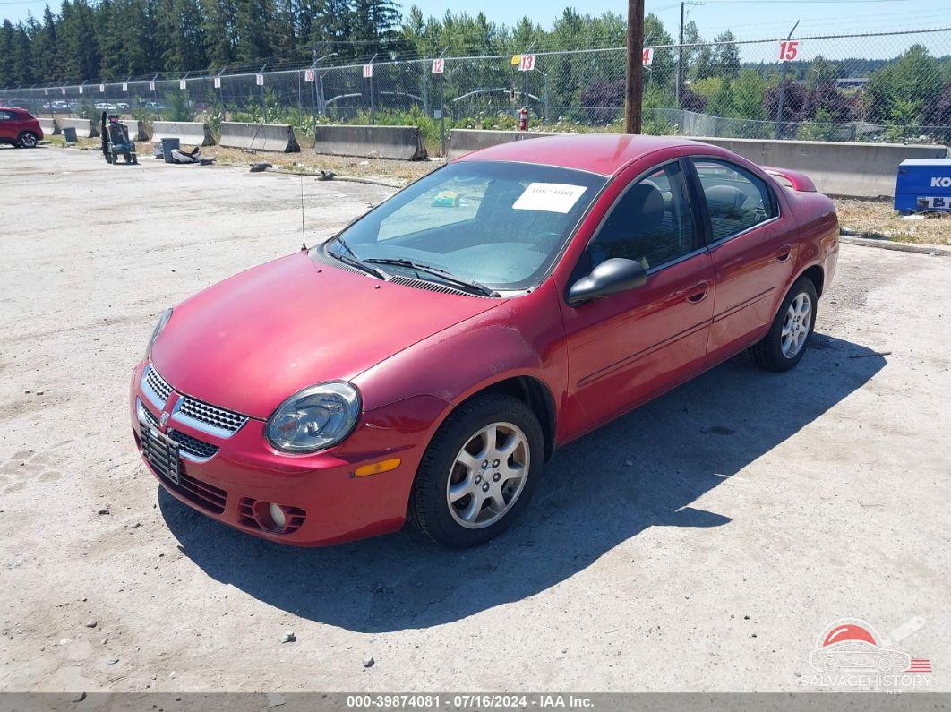 1B3ES56C74D617135 2004 DODGE NEON photo no. 2
