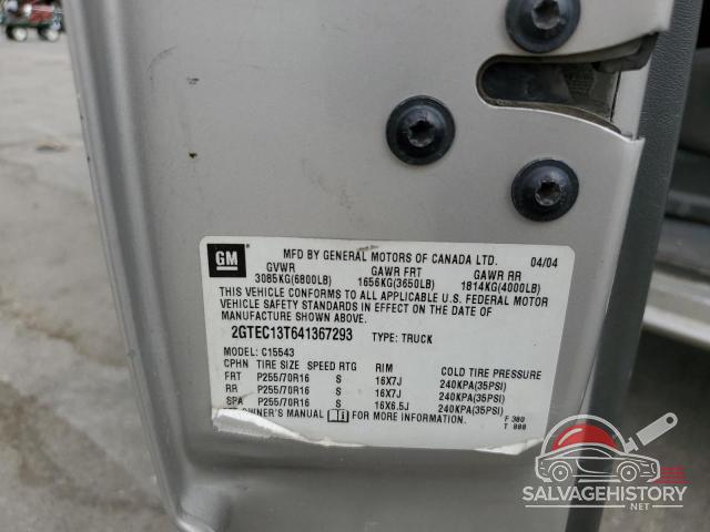 2GTEC13T641367293 2004 GMC SIERRA photo no. 12