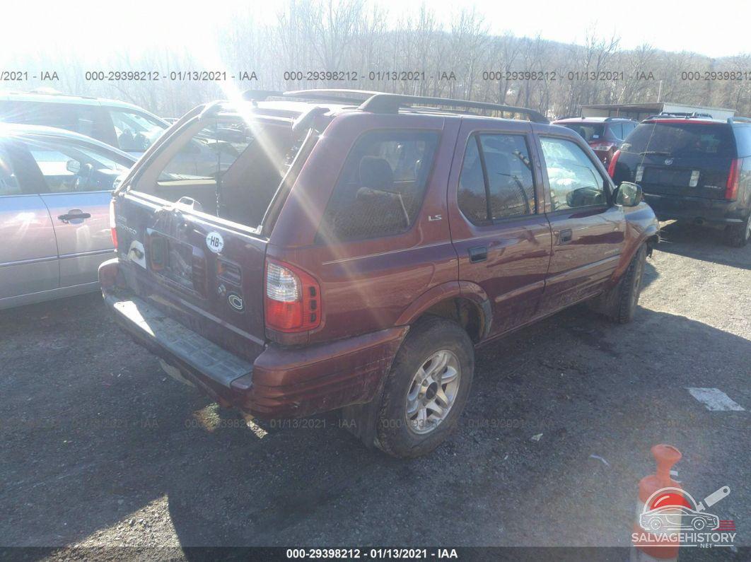 4S2DM58WX24328800 2002 ISUZU RODEO photo no. 4