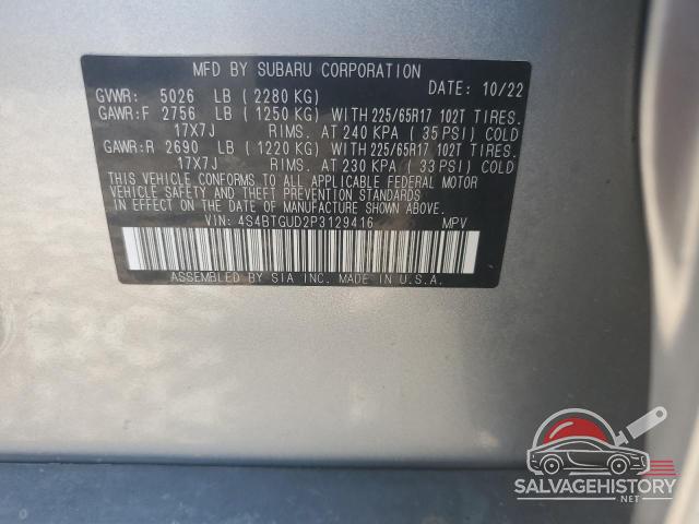 4S4BTGUD2P3129416 2023 SUBARU OUTBACK WI photo no. 13