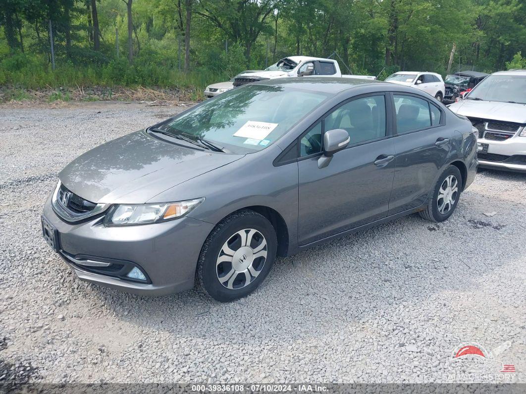 19XFB4F23DE204163 2013 HONDA CIVIC HYBRID photo no. 2