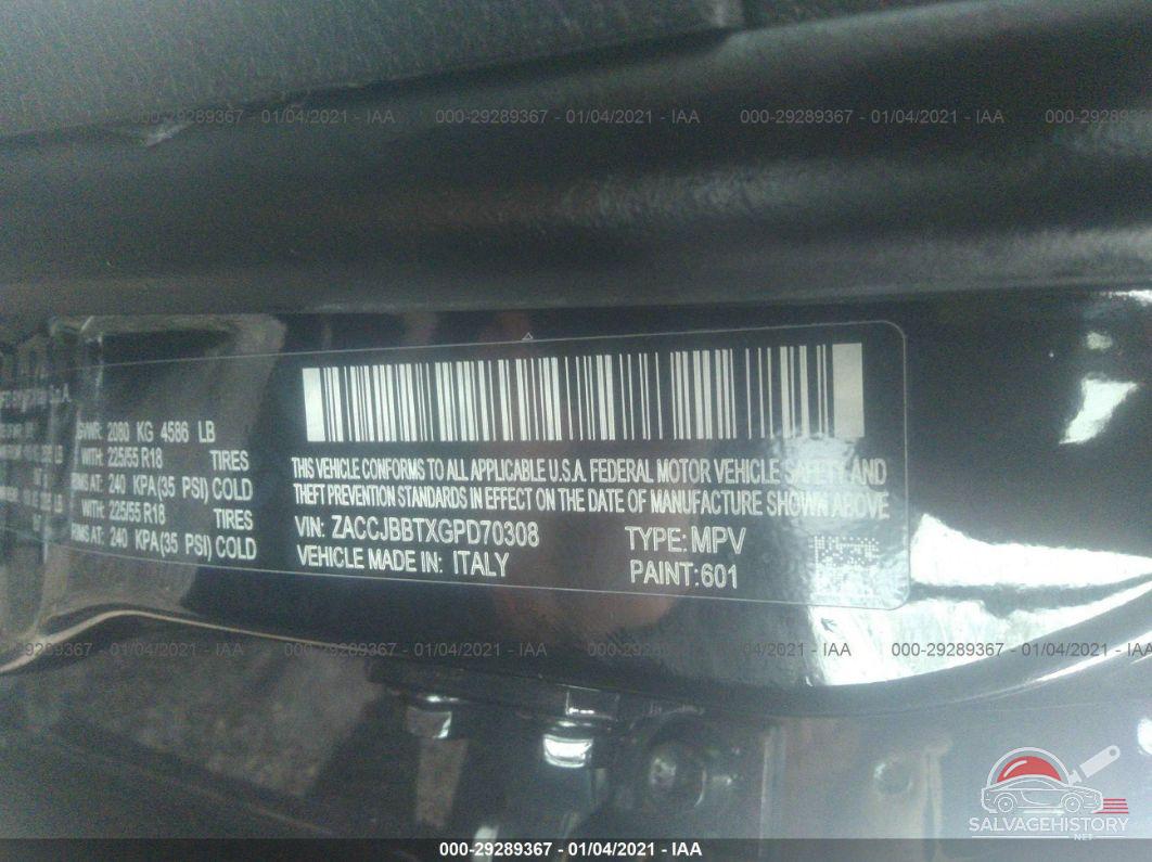 ZACCJBBTXGPD70308 2016 JEEP RENEGADE photo no. 9
