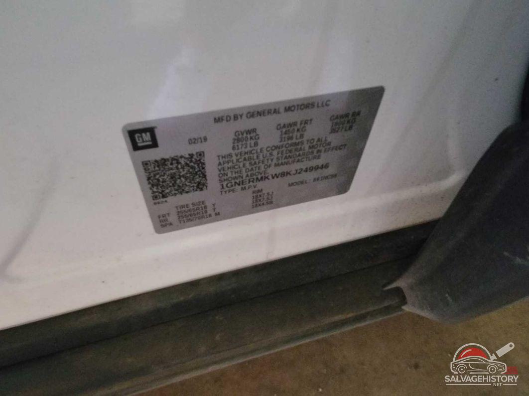 1GNERMKW8KJ249946 2019 CHEVROLET TRAVERSE photo no. 5