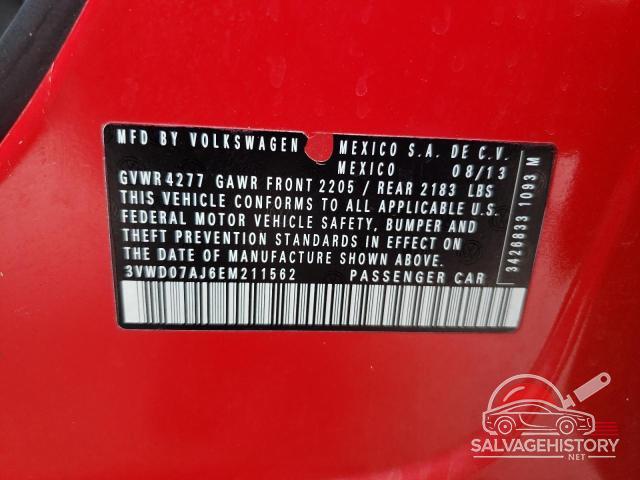 3VWD07AJ6EM211562 2014 VOLKSWAGEN JETTA photo no. 12