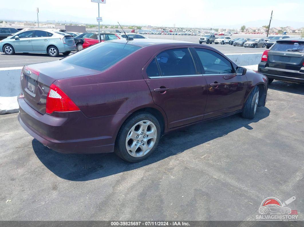 3FAHP0HA5BR149167 2011 FORD FUSION photo no. 4