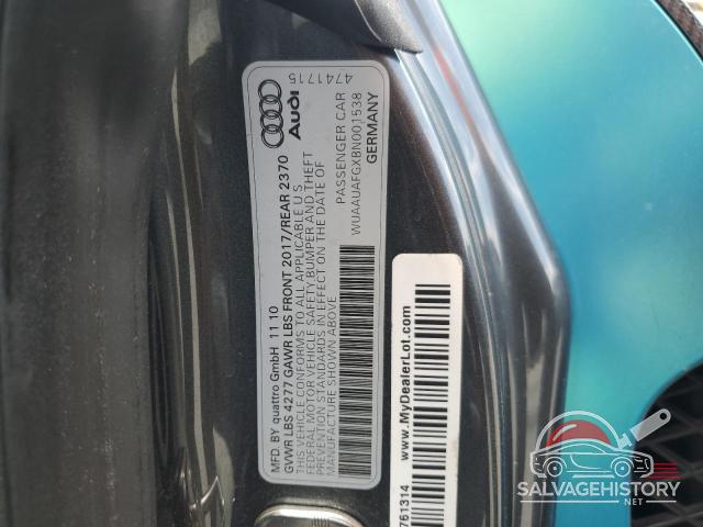 WUAAUAFGXBN001538 2011 AUDI R8 photo no. 12