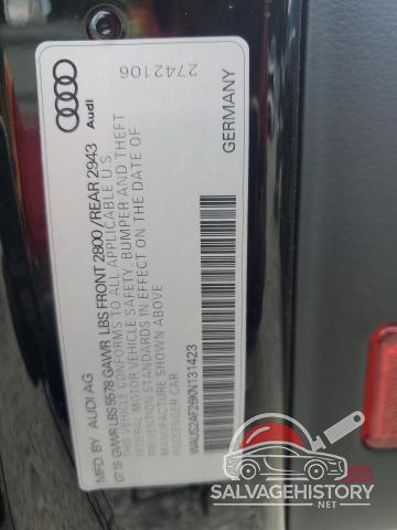 WAUS2AF26KN131423 2019 AUDI A7 photo no. 12