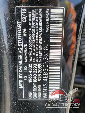 WDDSJ4EB3GN361801 2016 MERCEDES-BENZ CLA-CLASS photo no. 12