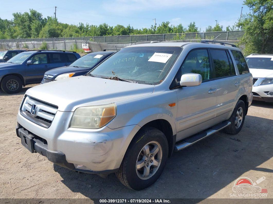 2HKYF18736H509553 2006 HONDA PILOT photo no. 2