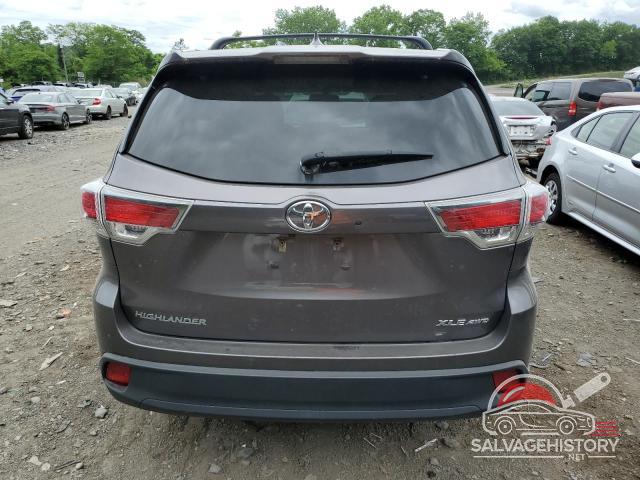 5TDJKRFH6GS331804 2016 TOYOTA HIGHLANDER photo no. 6
