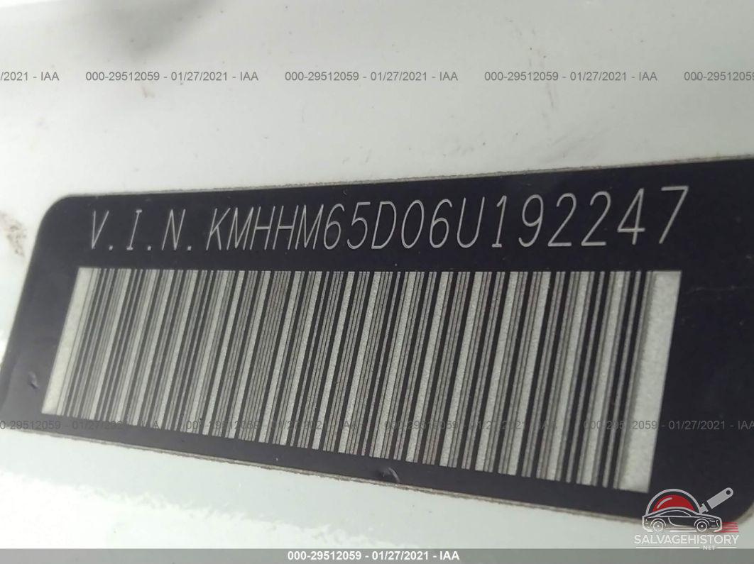KMHHM65D06U192247 2006 HYUNDAI TIBURON photo no. 9