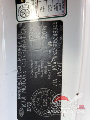 KNAFW6A39B5349844 2011 KIA FORTE photo no. 12