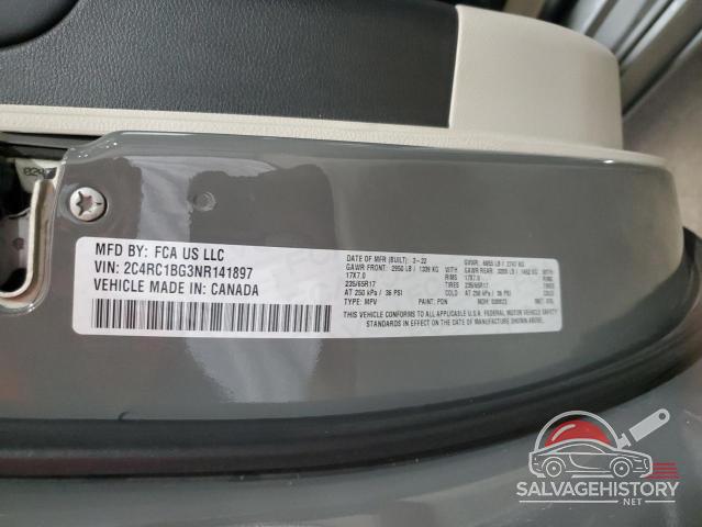2C4RC1BG3NR141897 2022 CHRYSLER PACIFICA photo no. 13