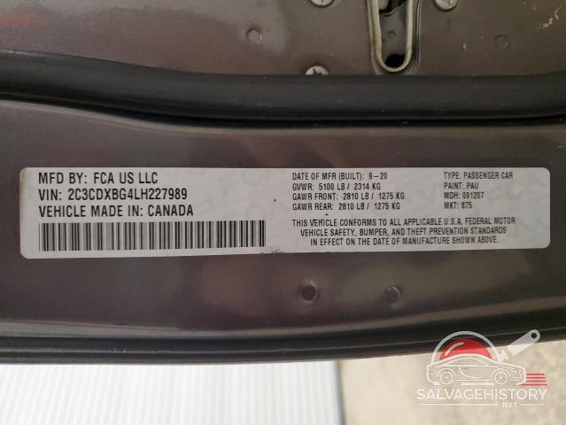 2C3CDXBG4LH227989 2020 DODGE CHARGER photo no. 13