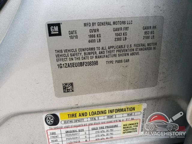 1G1ZA5EU0BF208398 2011 CHEVROLET MALIBU photo no. 13