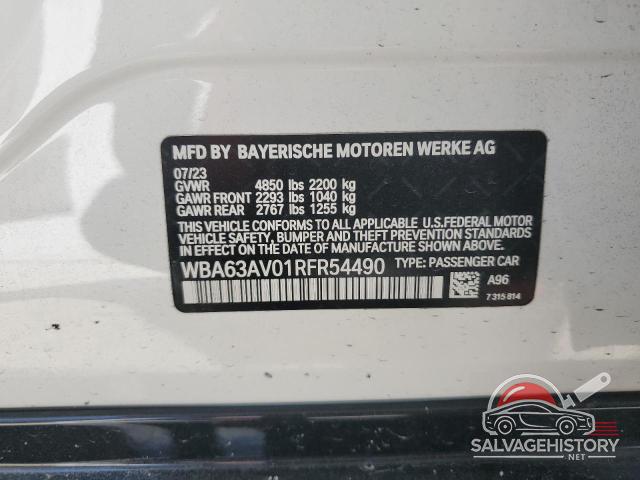 WBA63AV01RFR54490 2024 BMW 4 SERIES photo no. 12