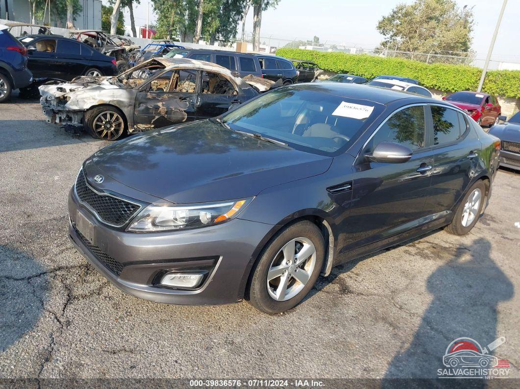 KNAGM4A75F5646651 2015 KIA OPTIMA LX photo no. 2