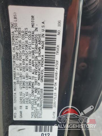 5TELU42NX8Z520168 2008 TOYOTA TACOMA photo no. 12