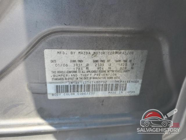 JM1BK143561480732 2006 MAZDA MAZDA3 photo no. 12