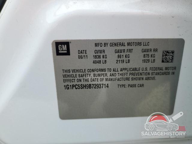 1G1PC5SH9B7293714 2011 CHEVROLET CRUZE photo no. 13