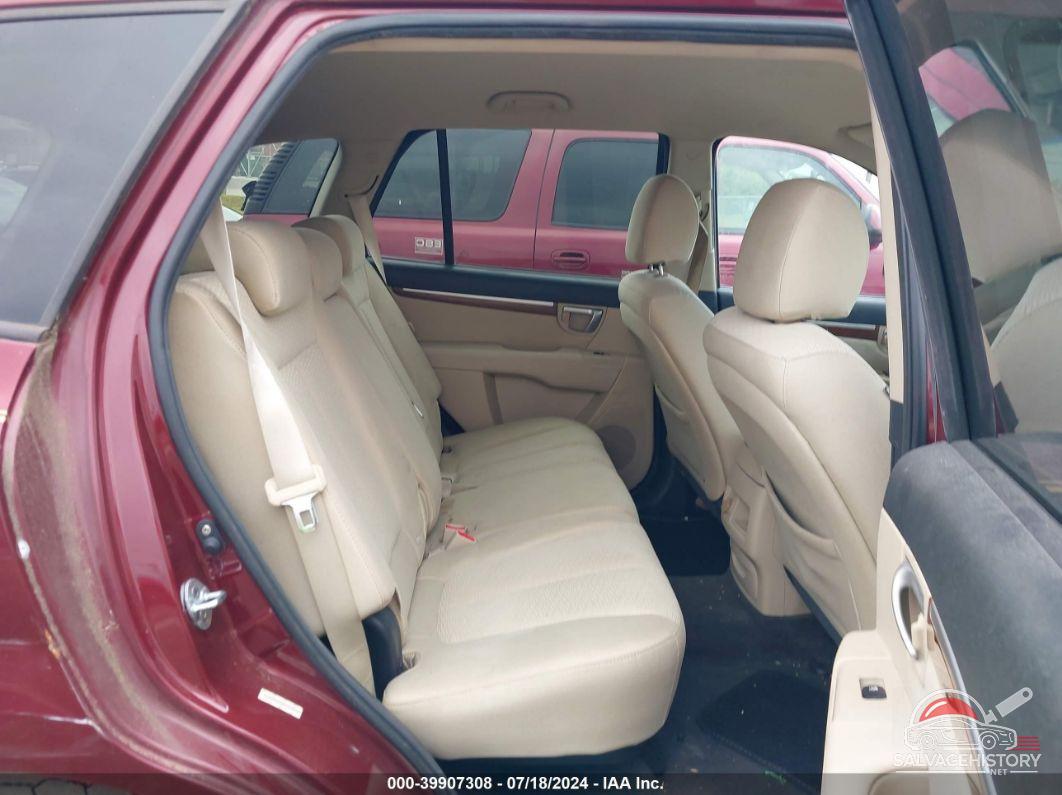 5NMSG13D89H229550 2009 HYUNDAI SANTA FE photo no. 8