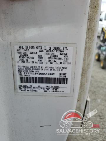 2FTZX18W1WCA40039 1998 FORD F150 photo no. 12