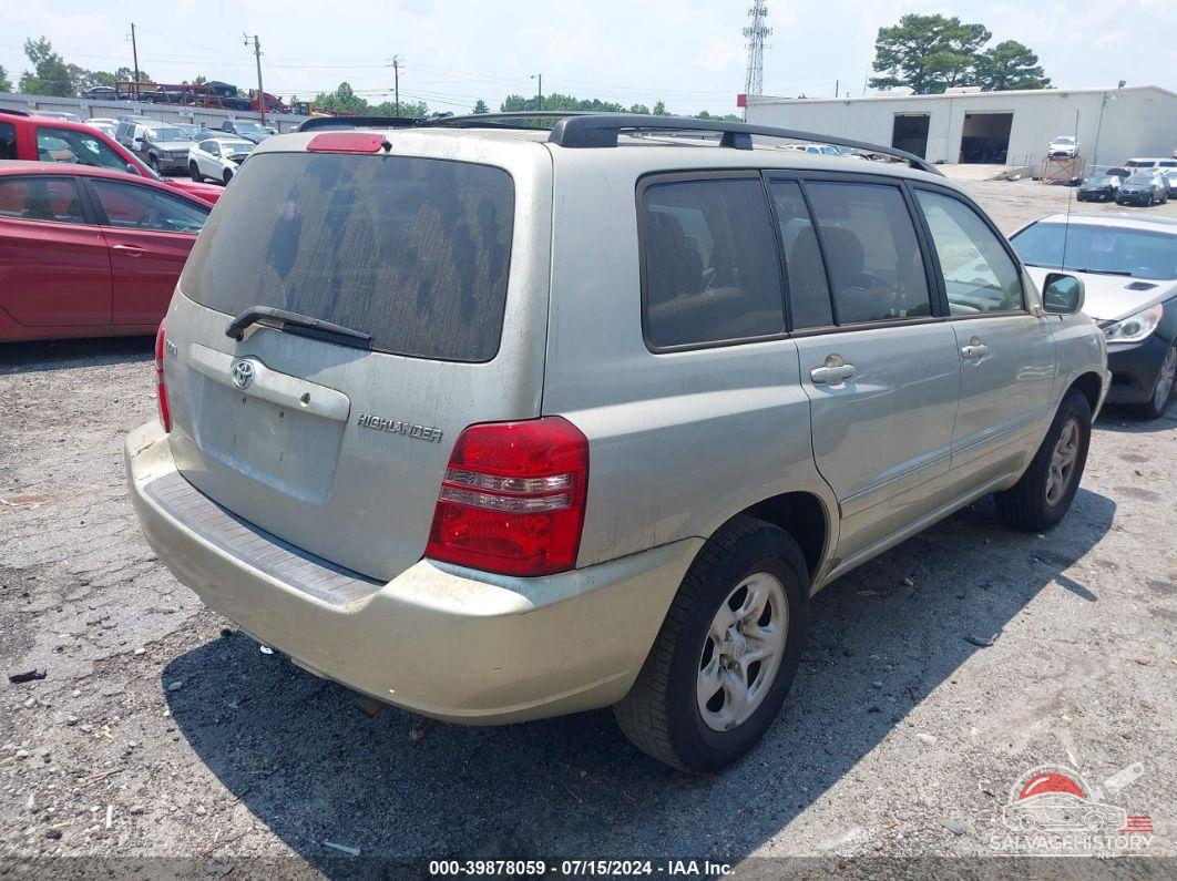JTEGD21A520046542 2002 TOYOTA HIGHLANDER photo no. 4