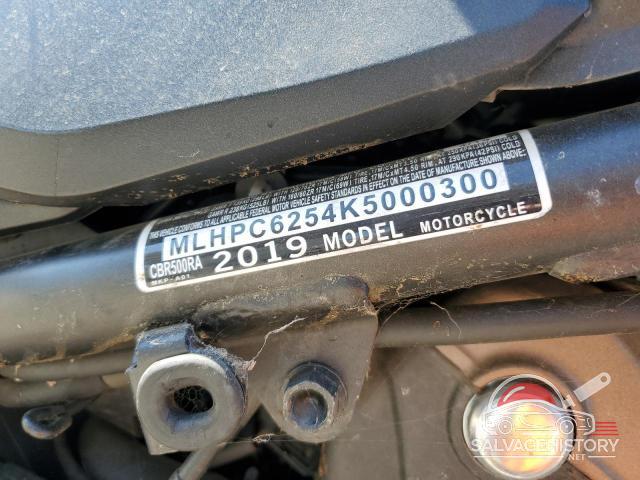 MLHPC6254K5000300 2019 HONDA CBR CYCLE photo no. 8