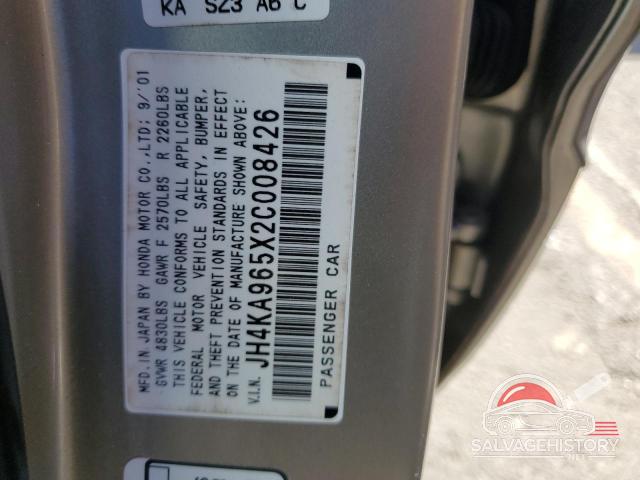JH4KA965X2C008426 2002 ACURA RL photo no. 12