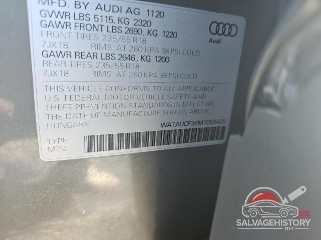 WA1AUCF36M1059429 2021 AUDI Q3 photo no. 10