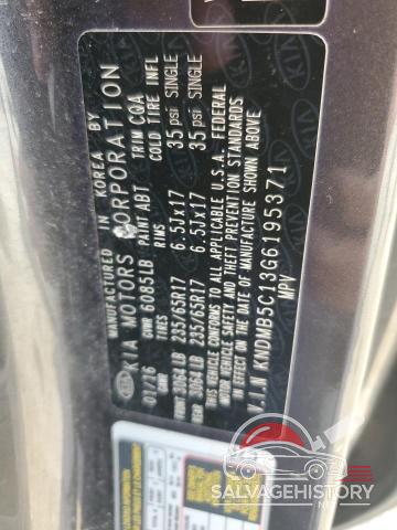 KNDMB5C13G6195371 2016 KIA All Models photo no. 13