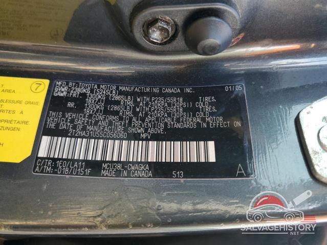 2T2HA31U55C056060 2005 LEXUS RX330 photo no. 13