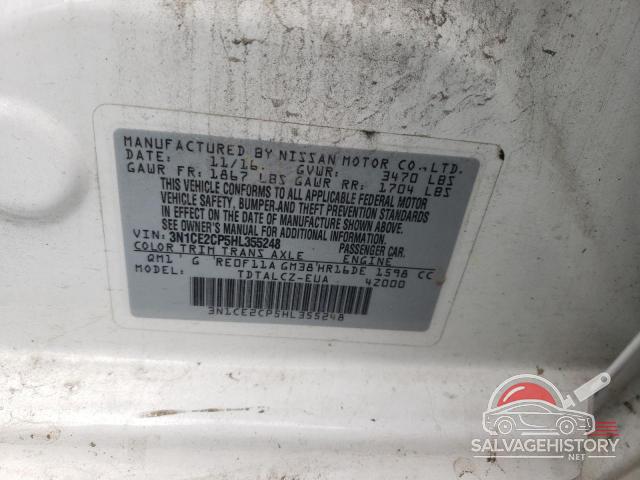 3N1CE2CP5HL355248 2017 NISSAN VERSA photo no. 12