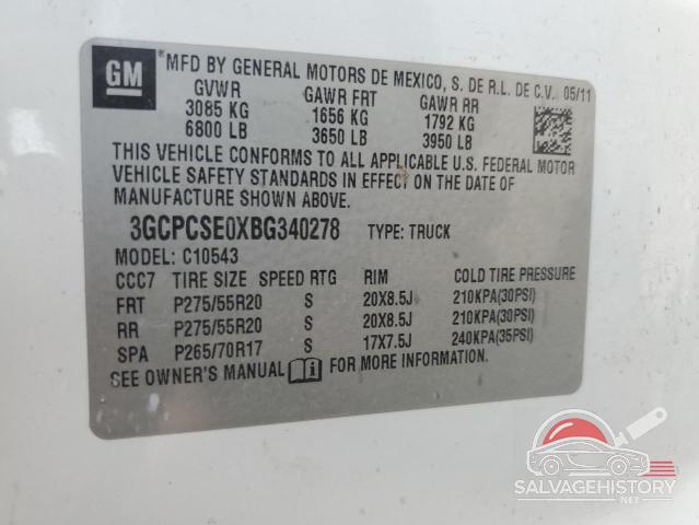 3GCPCSE0XBG340278 2011 CHEVROLET ALL Models photo no. 12