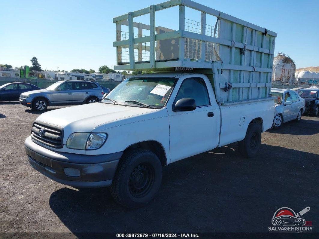 5TBJN3212YS114354 2000 TOYOTA TUNDRA photo no. 2