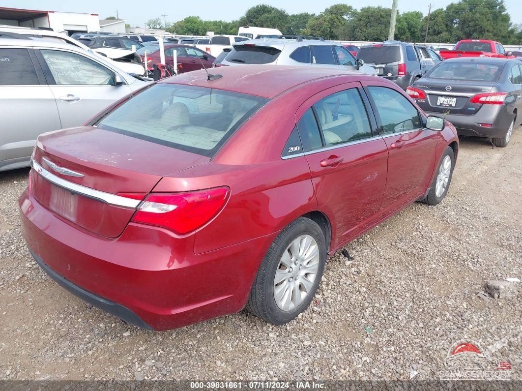 1C3CCBAB6EN209743 2014 CHRYSLER 200 photo no. 4