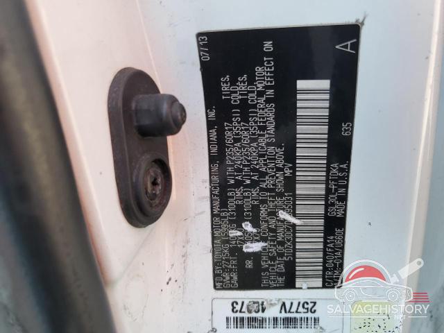 5TDZK3DC7DS395031 2013 TOYOTA All Models photo no. 13