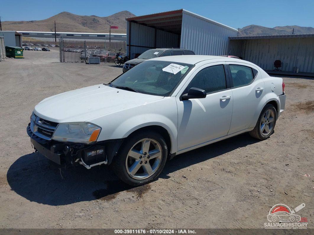 1C3CDZAB9CN141067 2012 DODGE AVENGER photo no. 2