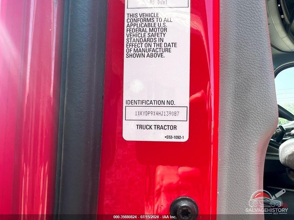 1XKYDP9X4HJ139087 2017 KENWORTH T680 photo no. 7