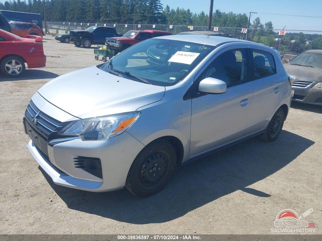ML32AUHJ9MH013432 2021 MITSUBISHI MIRAGE photo no. 2