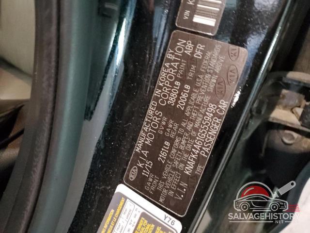 KNAFK4A61G5559498 2016 KIA FORTE photo no. 12