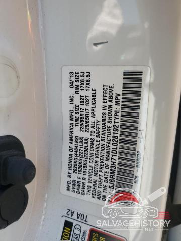 5J6RM3H71DL028192 2013 HONDA CRV photo no. 13