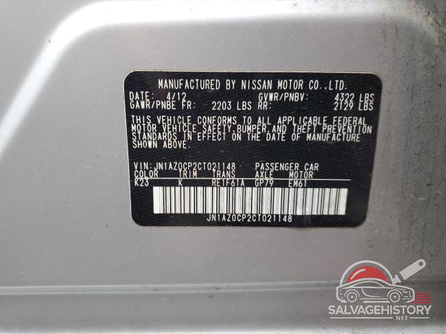 JN1AZ0CP2CT021148 2012 NISSAN LEAF photo no. 13