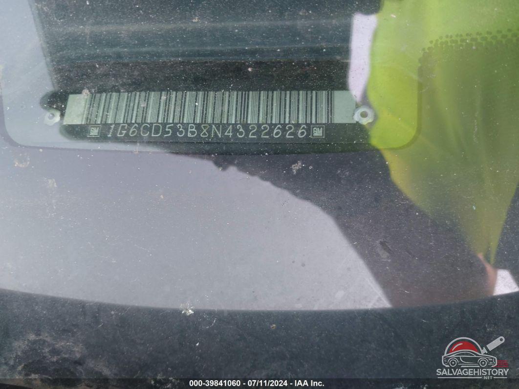 1G6CD53B8N4322626 1992 CADILLAC DEVILLE photo no. 9